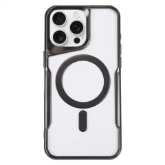 İphone 16 Pro Max Kılıf Boyi Magsafe Silikon Kapak - Siyah