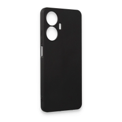 Realme C55 Kılıf First Silikon - Siyah