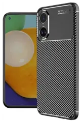 Newface Oppo A38 Kılıf Auto Focus Karbon Kapak - Siyah