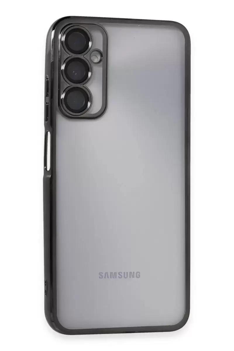 Newface Samsung Galaxy A05s Kılıf Razer Lensli Silikon - Siyah
