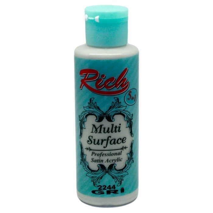 Multi Surface Her Yüzey İçin Akrilik Boya 130 cc. - 2244 Gri