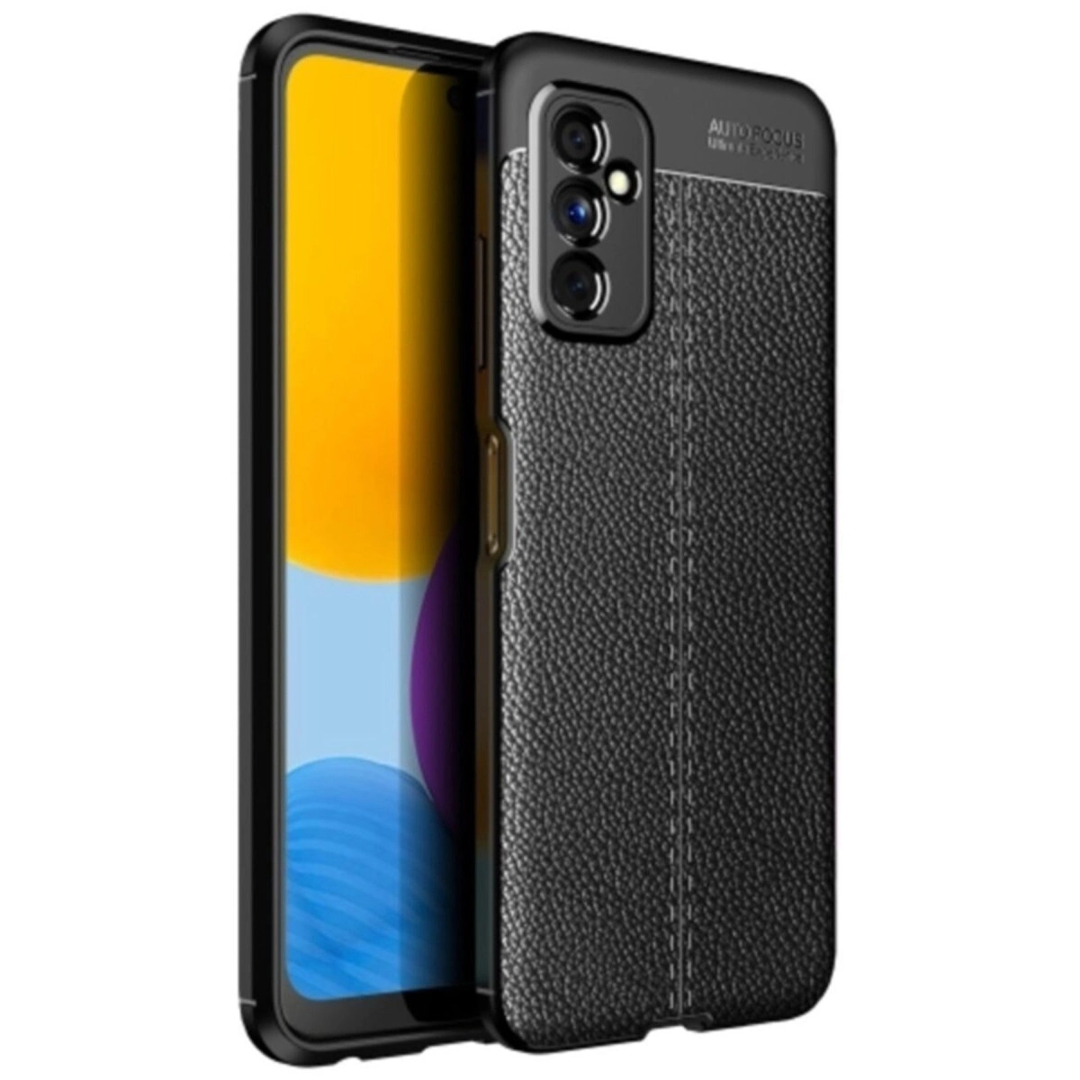 Samsung Galaxy M52 5g Kılıf Auto Focus Kapak - Siyah