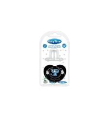 BabyTime BT153 Silikon Damaklı Koruyucu Kapaklı Siyah Gövdelii Emzik No:2