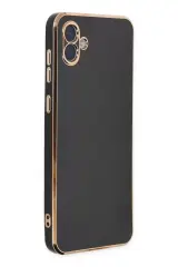 Newface Samsung Galaxy A04 Kılıf Volet Silikon - Siyah
