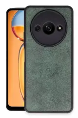Newface Xiaomi Redmi A3 4g Kılıf Aras Deri Kapak - Koyu Yeşil