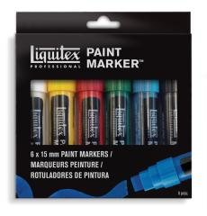 Marker Set - Ana Renkler - 6 Parça - 15mm
