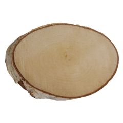 Doğal Huş Ağacı Parçası - Oval
