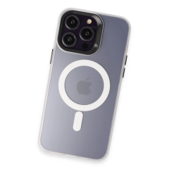 Joko İphone 15 Pro Max Kılıf Mateks Magsafe Kapak - Beyaz