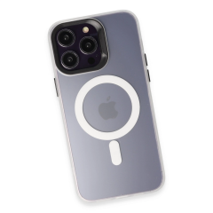 Joko İphone 15 Pro Max Kılıf Mateks Magsafe Kapak - Beyaz