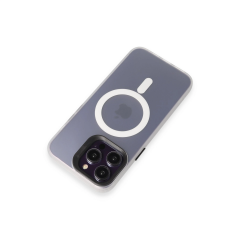 Joko İphone 15 Pro Max Kılıf Mateks Magsafe Kapak - Beyaz