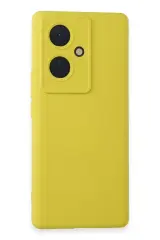 Newface Vivo V29 Lite Kılıf Nano İçi Kadife Silikon - Sarı