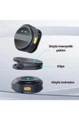 2 Adet Profesyonel Kablosuz Yaka Mikrofonu Lighting Uyumlu Manyetik Klipsli