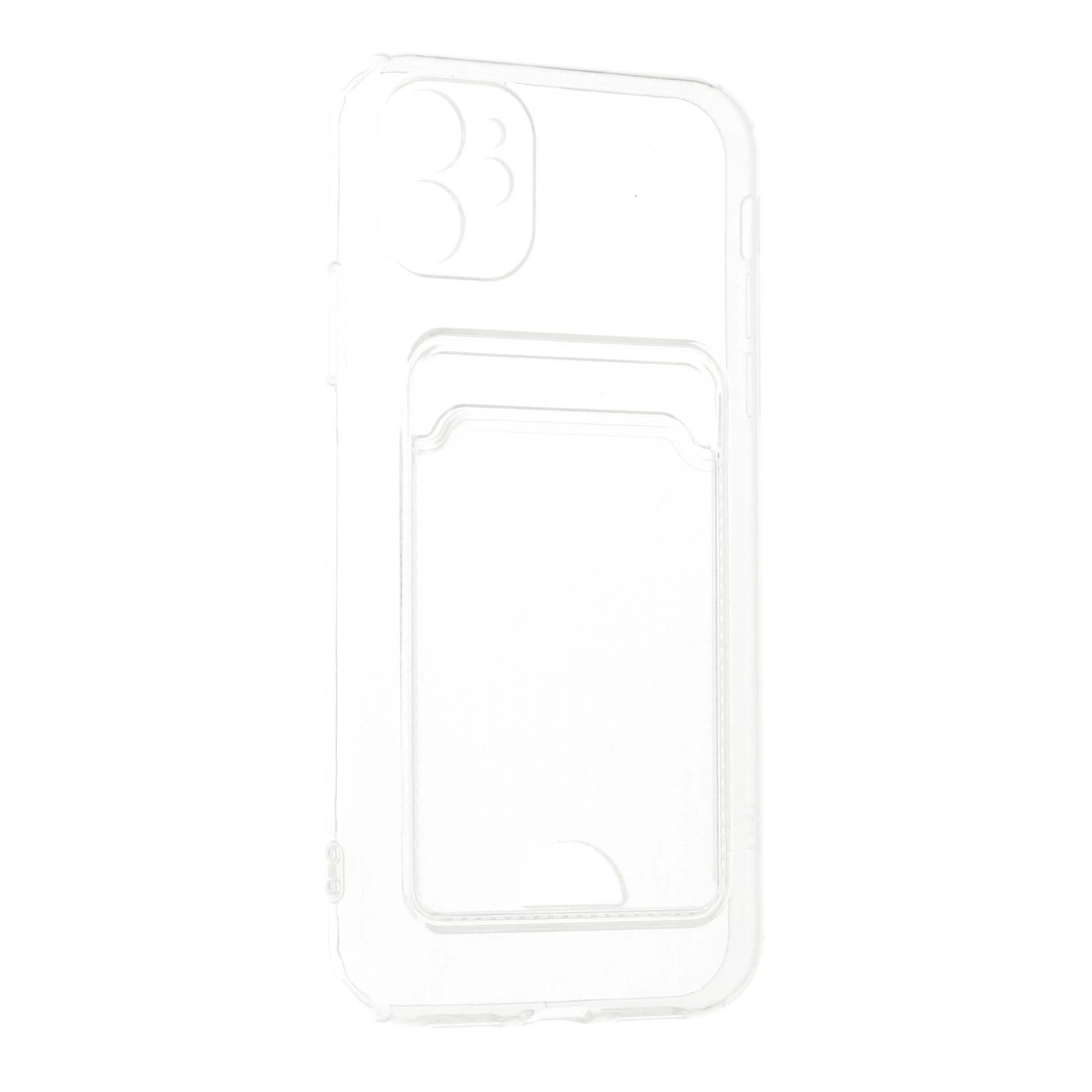 İphone 11 Kılıf Kart Şeffaf Silikon - Şeffaf