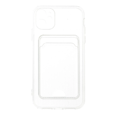İphone 11 Kılıf Kart Şeffaf Silikon - Şeffaf