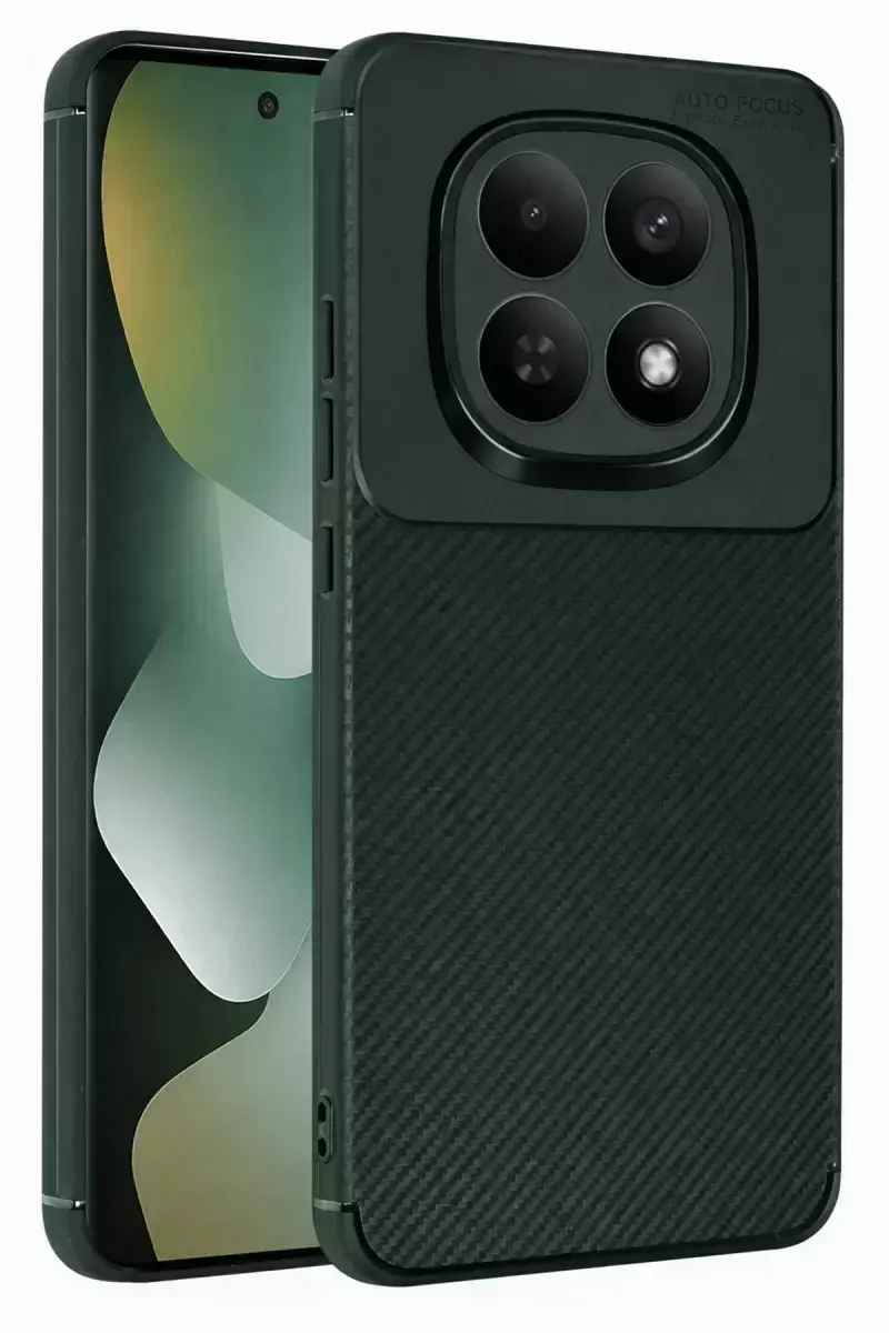 Newface Xiaomi Redmi Note 15 Pro 5g Auto Focus Karbon Kapak - Koyu Yeşil