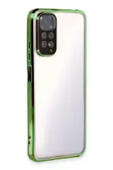 Newface Xiaomi Redmi Note 11 Kılıf Razer Lensli Silikon - Yeşil