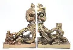 Steampunk Polyester Ahtapot Kitap Stoperi
