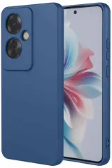 Newface Oppo Reno 11f Kılıf First Silikon - Lacivert