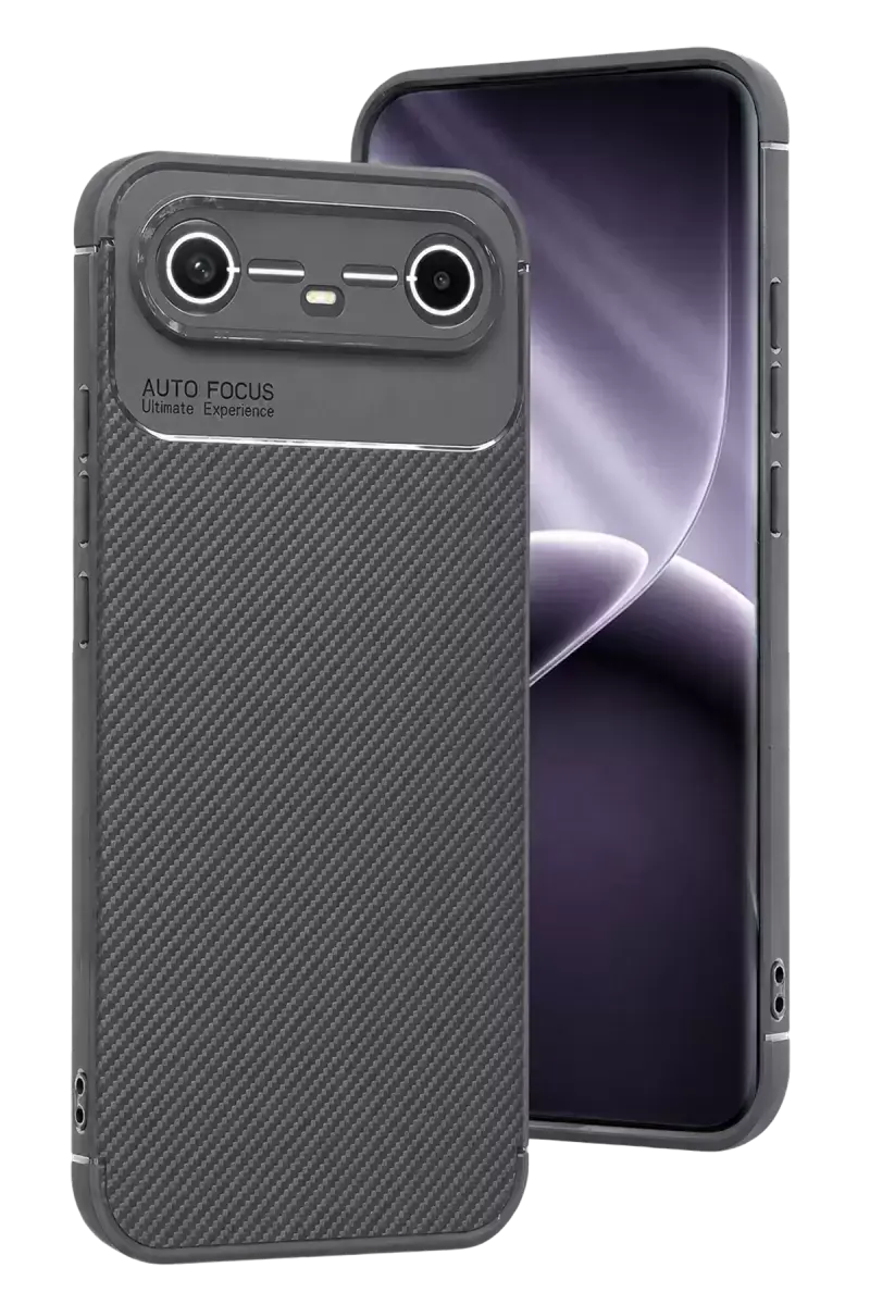 Newface Tecno Spark Slim 5g Auto Focus Karbon Kapak - Gri