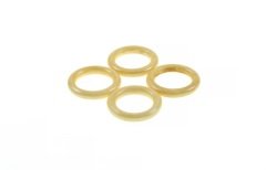 Ahşap Simit Halka - Çapı 27mm - 4'lü