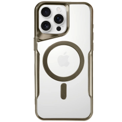 İphone 16 Pro Max Kılıf Boyi Magsafe Silikon Kapak - Çöl Titanyum