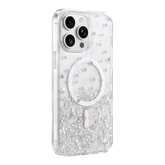 Onegif  İphone 15 Pro Max Misk Simli Magsafe Kapak - Desen 1