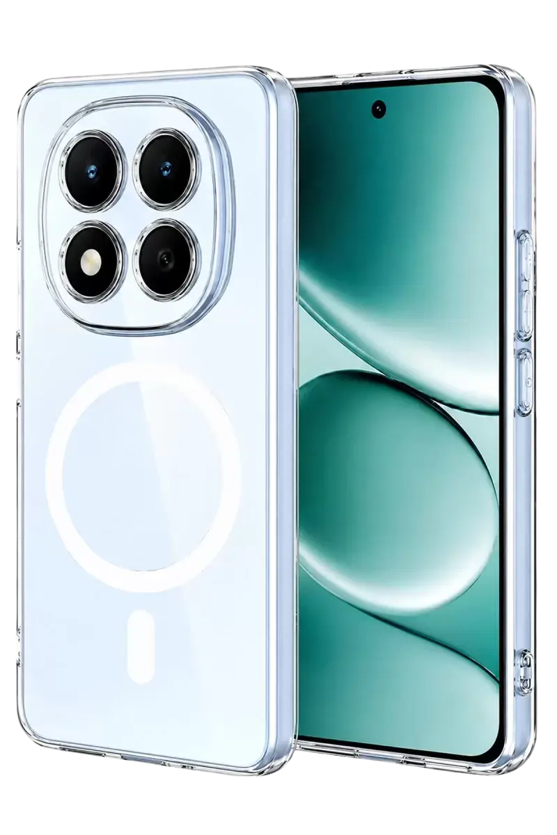 Newface Xiaomi Redmi Note 15 Pro 5g Combo Sert Şeffaf Magsafe Kapak - Şeffaf