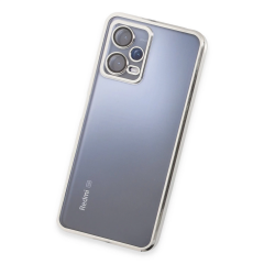 Xiaomi Redmi Note 12 Pro 5g Kılıf Razer Lensli Silikon - Gümüş
