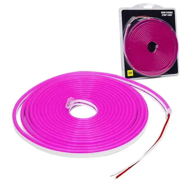 Powermaster 12 Volt 5 Metre Silikonlu Mor Neon Led Şerit