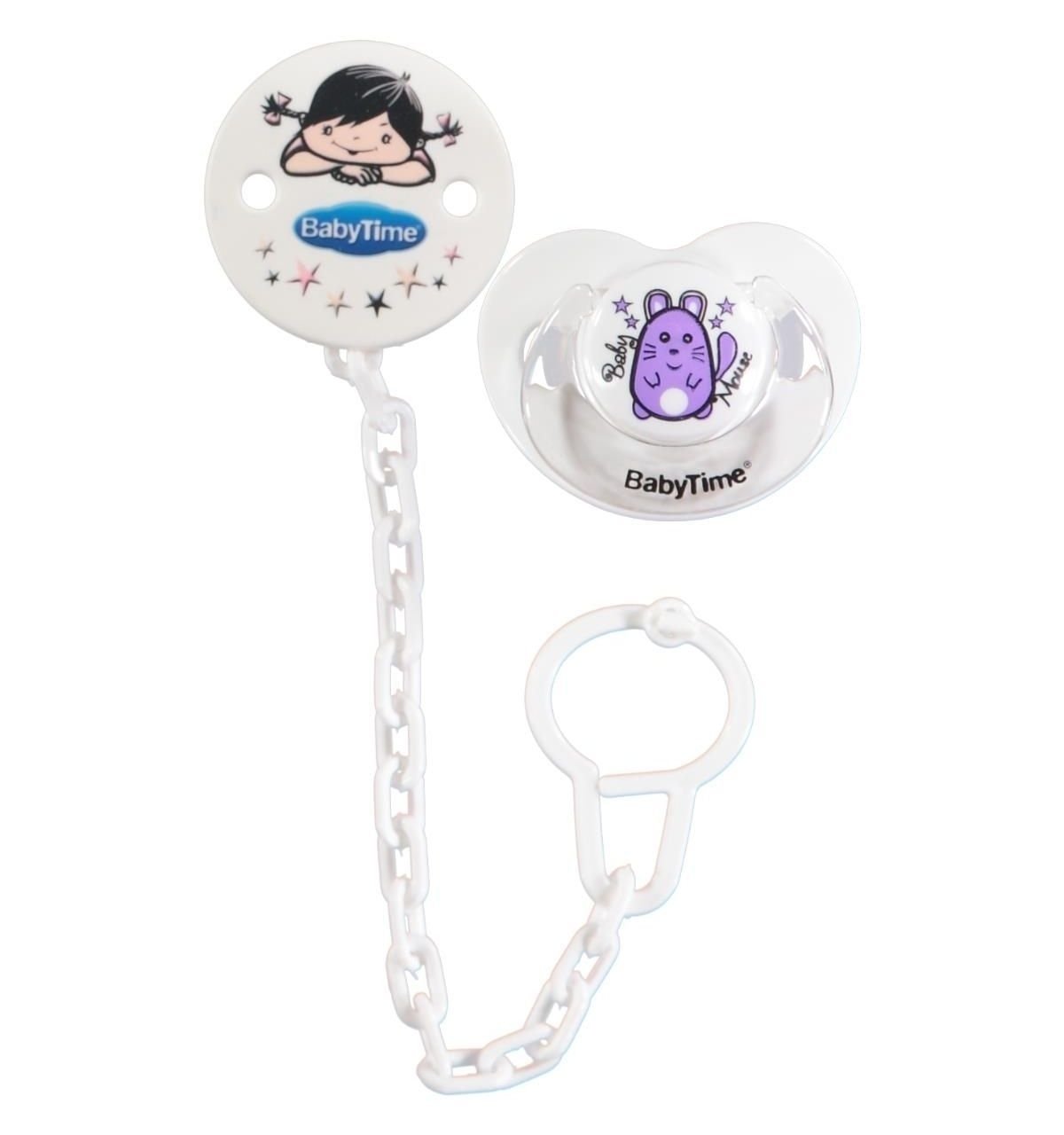 BabyTime BT219 Emzik-Emzik Askısı - Beyaz