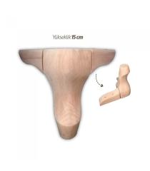 Ahşap Kulaklı Lükens Ayak 15cm
