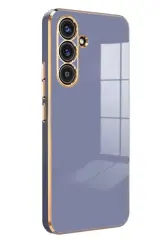 Newface Samsung Galaxy S25 Kılıf Volet Silikon - Mavi