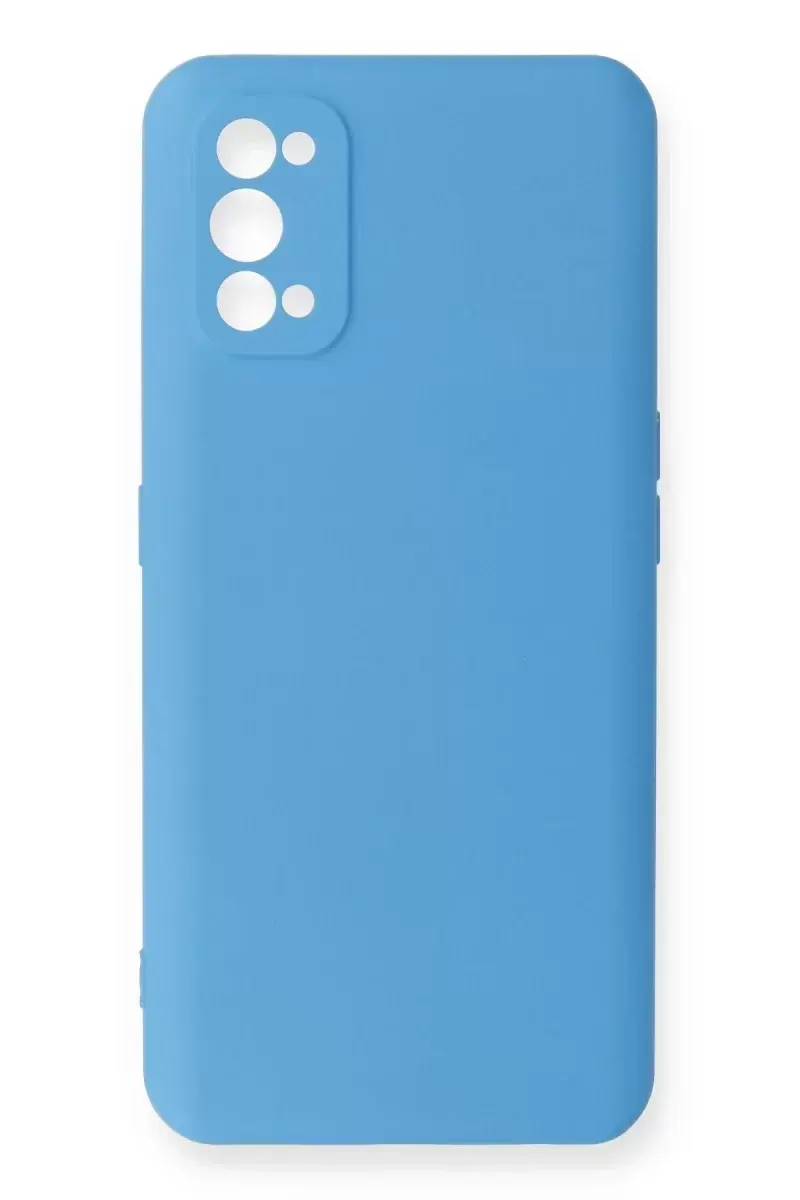 Newface Realme 7 Pro Kılıf Nano İçi Kadife Silikon - Mavi