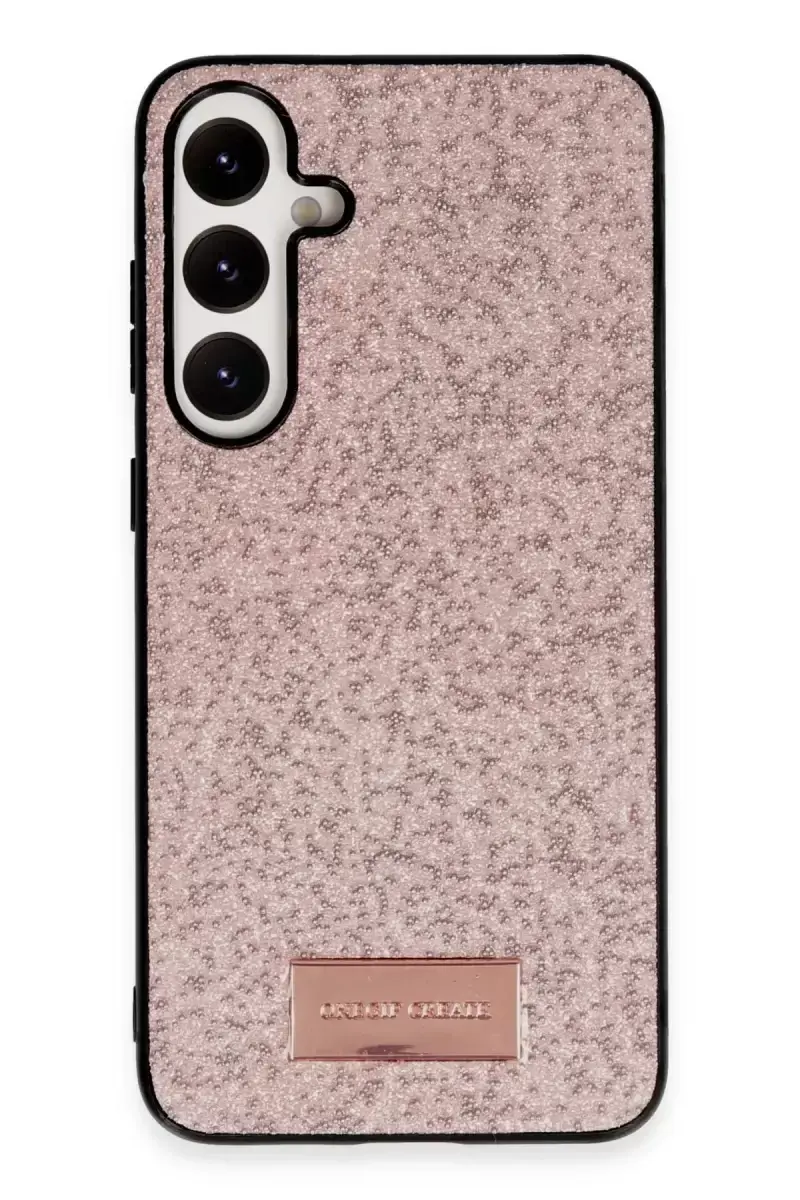 Onegif Samsung Galaxy A25 5g Bright Simli Kapak - Pembe