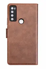 Newface Tcl 20 Se Trend S Plus Kapaklı Kılıf - Taba
