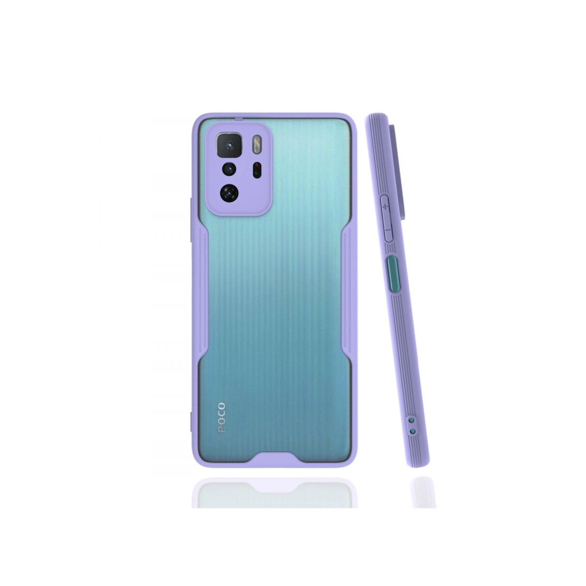 Xiaomi Poco X3 Gt Kılıf Platin Silikon - Lila