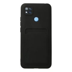 Xiaomi Redmi 9c Kılıf Kelvin Kartvizitli Silikon - Siyah