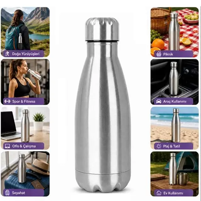 Sunup Sn-25712 Şişe Tipi 750 Ml. Paslanmaz Çelik Termos