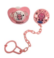 BabyTime BT219 Emzik-Emzik Askısı - Pembe