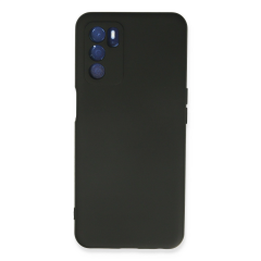 Oppo A16 Kılıf Nano İçi Kadife Silikon - Siyah
