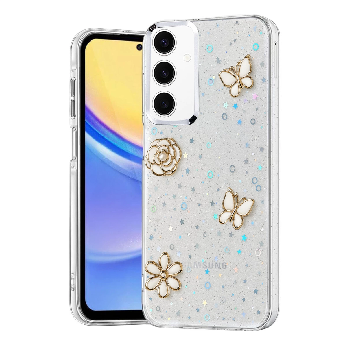 Samsung Galaxy A15 4g Fiyonk Desenli Kapak - Desen 10