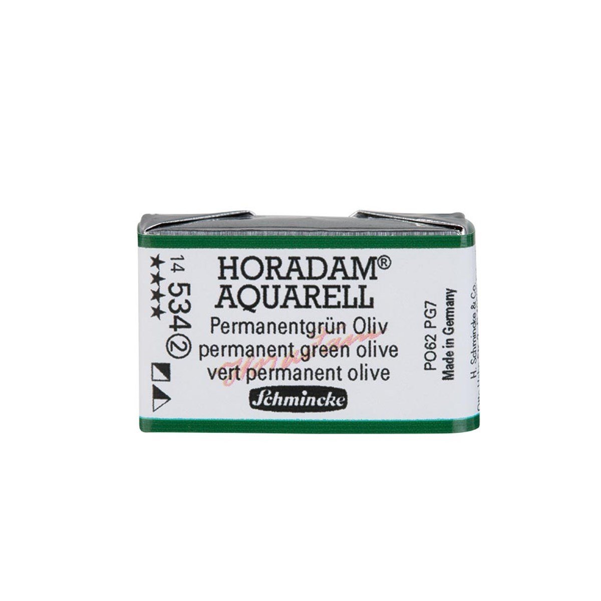 Horadam Artist Tam Boy Tablet Suluboya - Permanent Green Olive - Seri 2