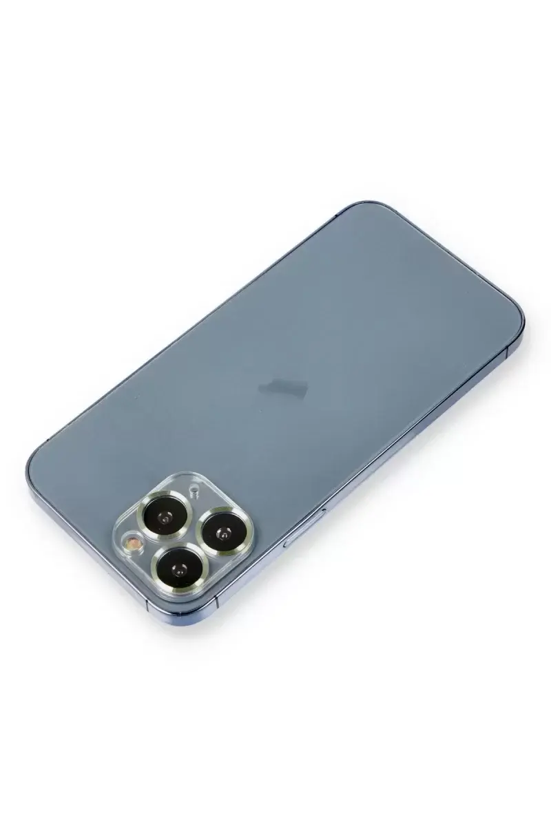 Newface İphone 11 Pro Max Metal Kamera Lens Koruma Cam - Açık Yeşil