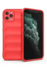 Newface İphone 11 Pro Kılıf Optimum Silikon - Kırmızı