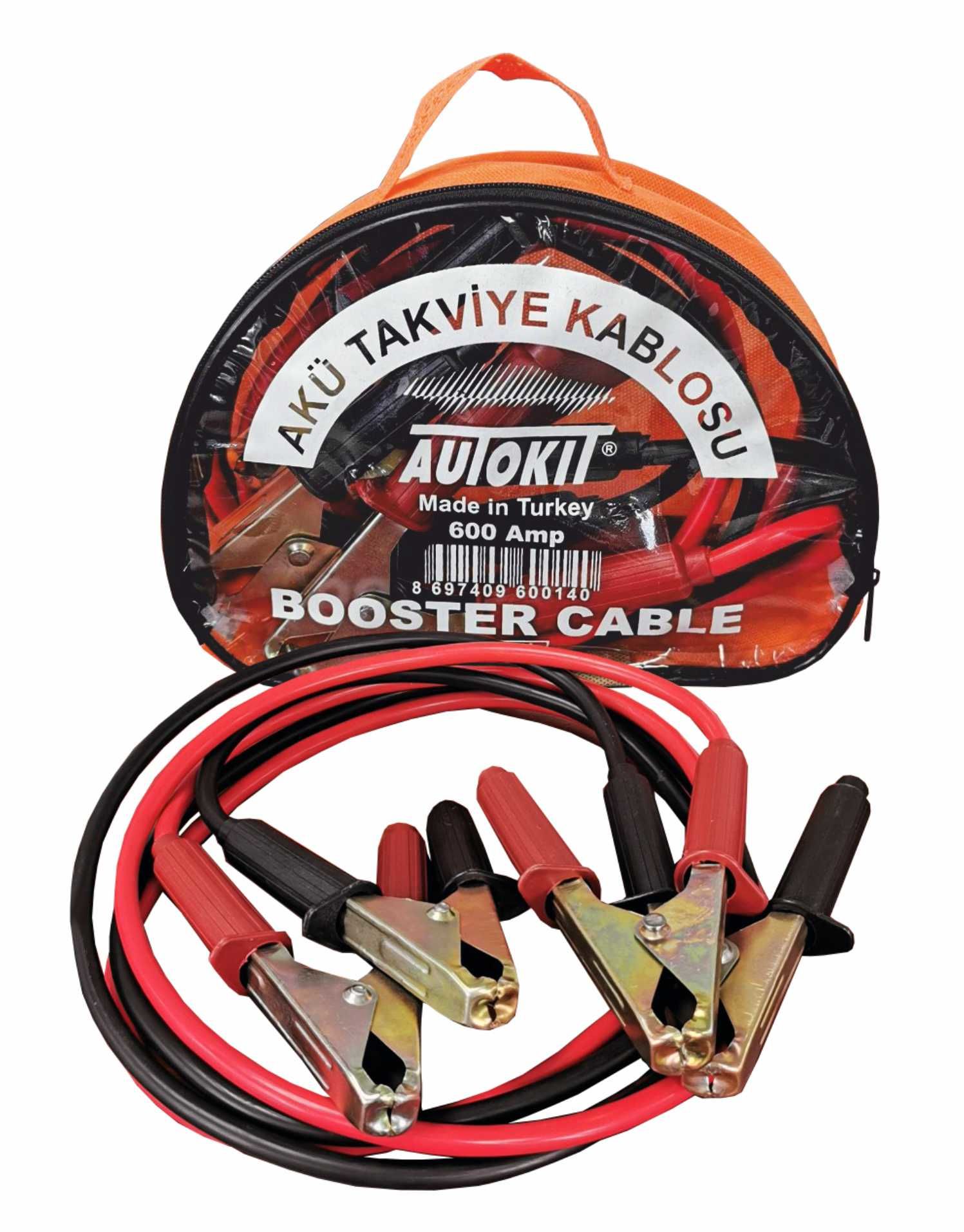 Akü Takviye Kablosu -''Şeffaf Bitişik Kablolu'' 600 Amp