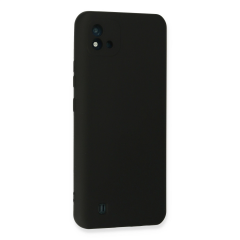 Realme C11 2021 Kılıf Nano İçi Kadife Silikon - Siyah
