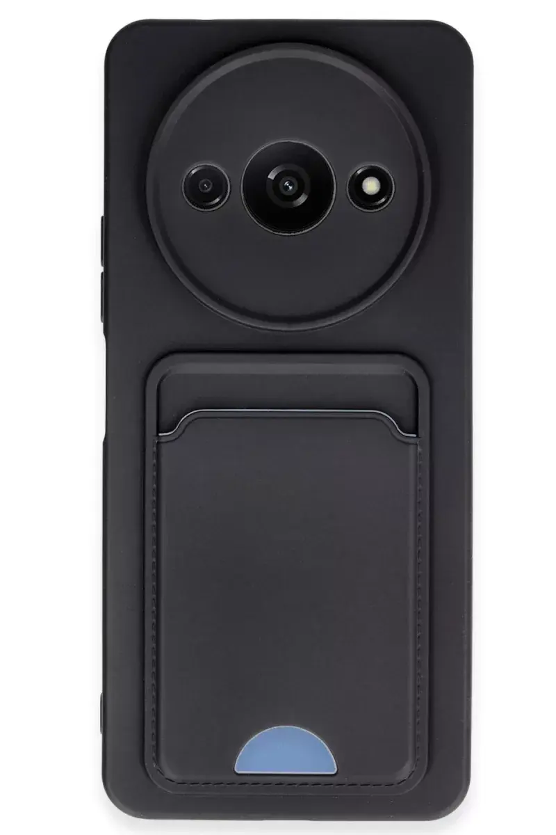 Newface Xiaomi Redmi A3 4g Kılıf Kelvin Kartvizitli Silikon - Siyah