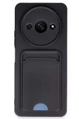 Newface Xiaomi Redmi A3 4g Kılıf Kelvin Kartvizitli Silikon - Siyah