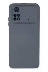 Newface Xiaomi Poco M4 Pro 4g Kılıf Nano İçi Kadife Silikon - Gri