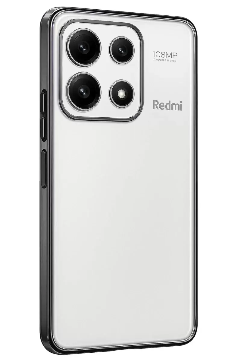 Newface Xiaomi Poco X6 Pro Kılıf Razer Lensli Silikon - Gümüş